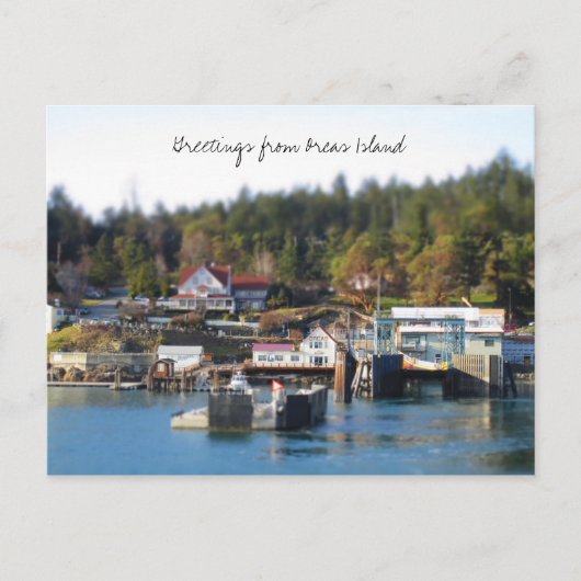Orcas Island Grüße Postkarte (Vorderseite)