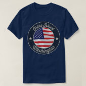 Orcas Island - Patriotic Washington Souvenir T-Shi T-Shirt (Design vorne)
