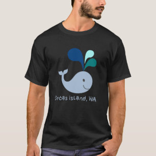 Orcas Island Washington Niedlich Whale Lover Carto T-Shirt