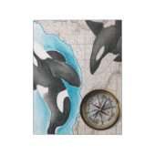 Orcas-Karte Notizblock (Rotiert)