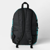Orcas Killer Whales Aquamarin Blue Personalisiert Bedruckter Rucksack (Rückseite)