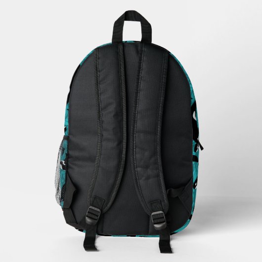 Orcas Killer Whales Aquamarin Blue Personalisiert Bedruckter Rucksack (Rückseite)