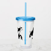 Orcas Killer Whales Personalisierte Reise Cup Acryltrinkbecher (Rechts)