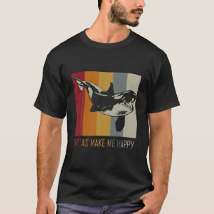 Orcas machen mich glücklich Killer Whale T-Shirt