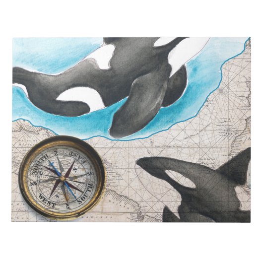 Orcas Map Notizblock (Vorderseite)