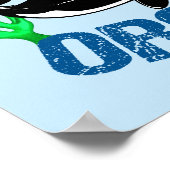 Orcas Niedlich Blue gerettet Poster (Ecke)