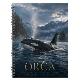 Orcas Nordpazifik-Fjord TIERE Notizblock