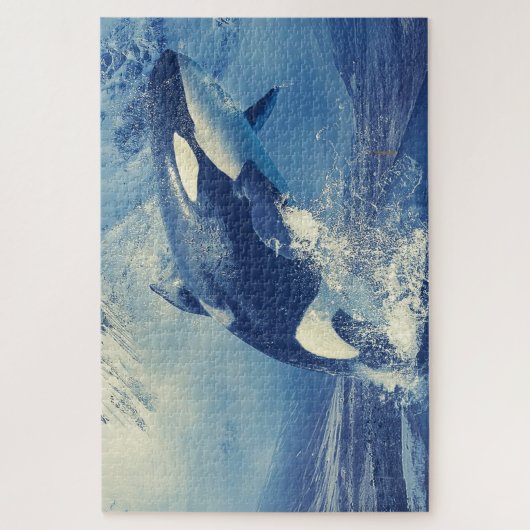 Orcas oder Killer Whales Jigsaw Puzzle (Vertikal)