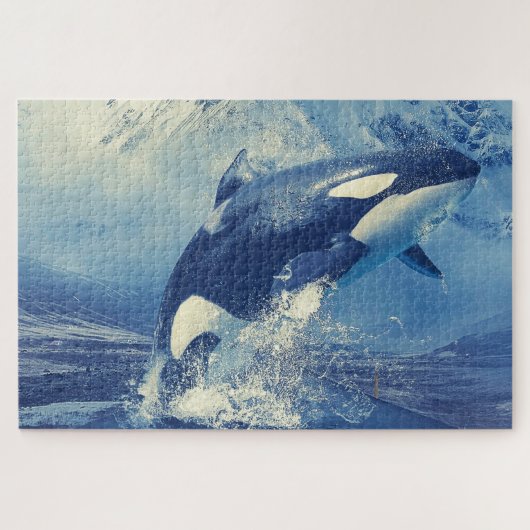 Orcas oder Killerwale Puzzle (Horizontal)