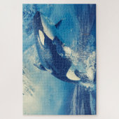 Orcas oder Killerwale Puzzle (Vertikal)