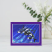 Orcas Postkarte (Stehend Vorderseite)
