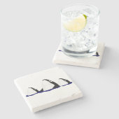 Orcas Stone Untersetzer (Seitenansicht)