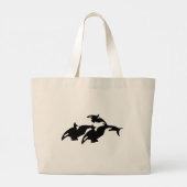Orcas Tote Bag Jumbo Stoffbeutel (Rückseite)