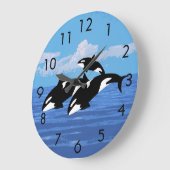 Orcas-Uhr Große Wanduhr (Winkel)