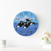 Orcas-Uhr Große Wanduhr (Zuhause)