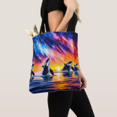 Orcas Under Galaxy Sky 02 Design von Rich AMeN Tasche (Von Nahem)