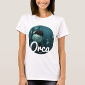 Orcas underwater circle T-Shirt (Vorderseite)