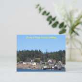 Orcas Village Ferry Landung Postkarte (Stehend Vorderseite)
