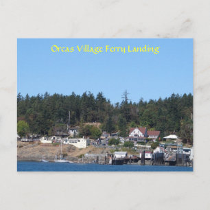 Orcas Village Ferry Landung Postkarte
