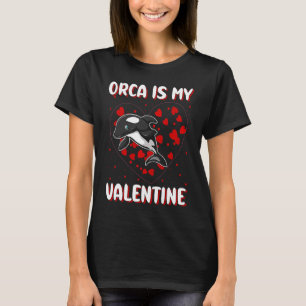 Orcawale zum Valentinstag Herzform Orcawale T-Shirt