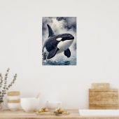 Orcawellige Wellen, Poster (Küche)