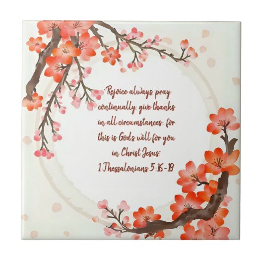 Orchard Bloom Branches Fliese (Vorderseite)