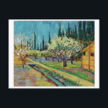 "ORCHARD BY CYPRESSES" VON VINCENT VAN GOGH POSTKARTE<br><div class="desc">"ORCHARD BY CYPRESSES" VON VINCENT VAN GOGH POSTCARDY AUS DER SAMMLUNG DES JOHN PAUL GETTY MUSEUMS</div>