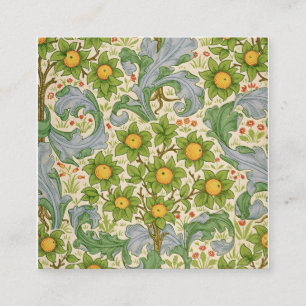 Orchard Dearle 1899 von William Morris Quadratische Visitenkarte