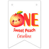 Orchard Garden Peach Summer Party bunting banner (Erste Fahne)