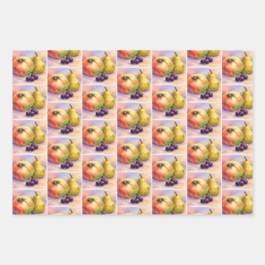 Orchard Harvest Gift Wrap Sheets — Set of 3 Geschenkpapier Set (Vorderseite 3)