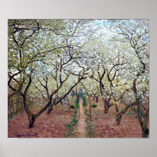 Orchard in Bloom, Claude Monet, 1879 Poster (Vorne)