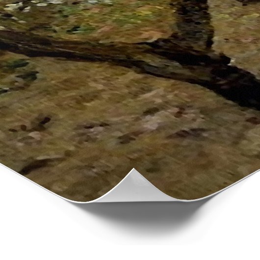 Orchard in Bloom von Claude Monet - Malerei Poster (Ecke)