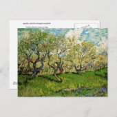 Orchard in Blossom Amsterdam Van Gogh Postkarte (Vorne/Hinten)