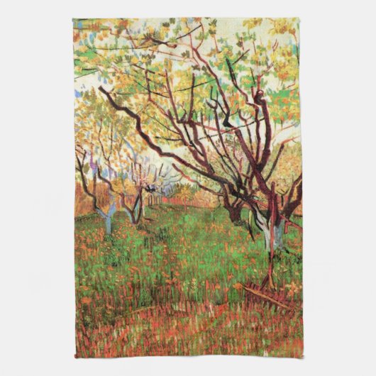 Orchard in Blossom von Vincent van Gogh Handtuch (Vertikal)
