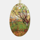 Orchard in Blossom von Vincent van Gogh Keramik Ornament (Links)