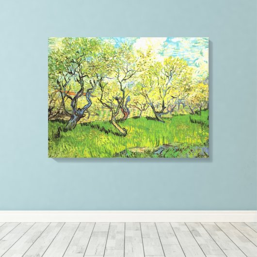 Orchard in Blossom von Vincent van Gogh Leinwanddruck (Insitu (Holzboden))