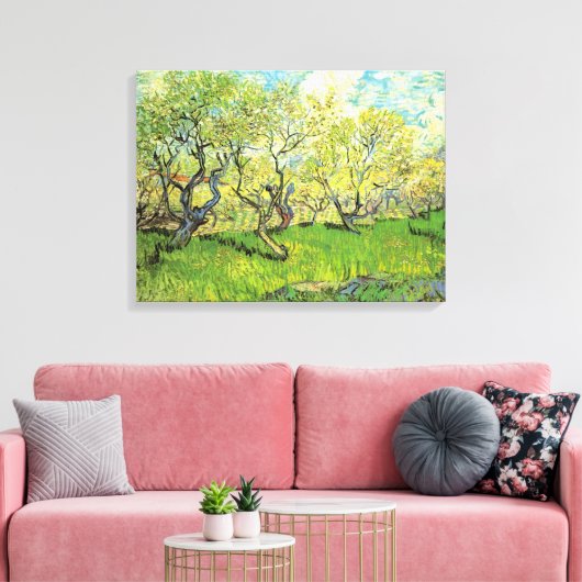 Orchard in Blossom von Vincent van Gogh Leinwanddruck (Insitu (Wohnzimmer))