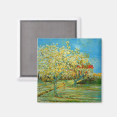 Orchard in Blossom von Vincent van Gogh Magnet (Vorderseite/Rückseite)