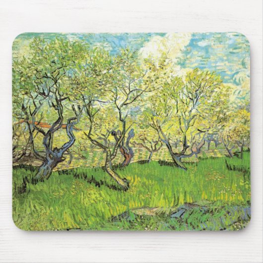 Orchard in Blossom von Vincent van Gogh Mousepad (Vorne)