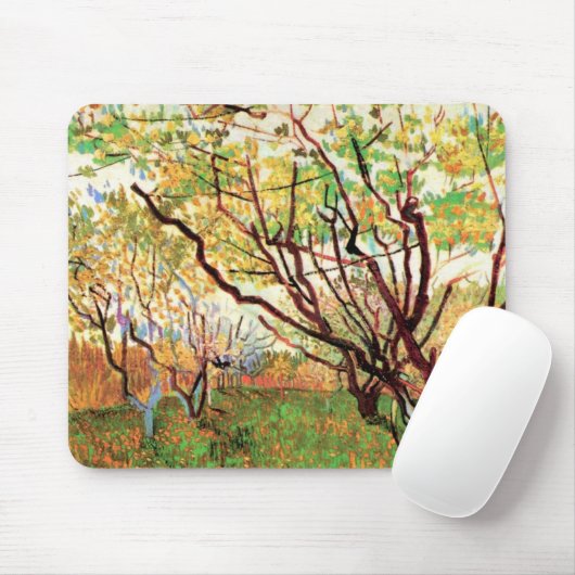 Orchard in Blossom von Vincent van Gogh Mousepad (Mit Mouse)
