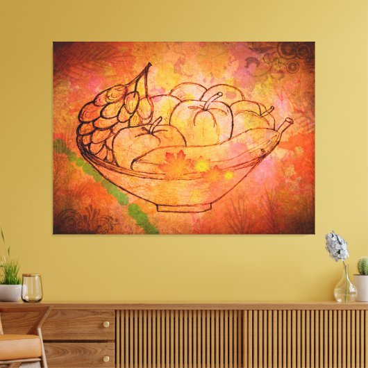 Orchard Mélange: Fruitful Harmony on Leinwanddruck (Insitu (Wohnzimmer))