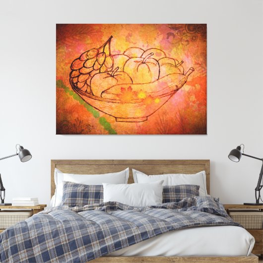 Orchard Mélange: Fruitful Harmony on Leinwanddruck (Insitu (Schlafzimmer))