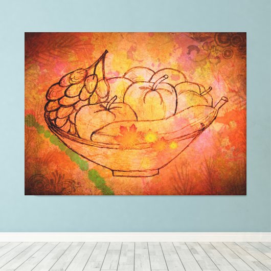 Orchard Mélange: Fruitful Harmony on Leinwanddruck (Insitu (Holzboden))