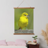 Orchard Oriole - Original Foto Wandteppich Mit Holzrahmen (Schlafzimmer)