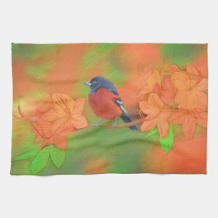 Orchard Oriole Songbird Malerei Original Bird Art Geschirrtuch