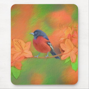 Orchard Oriole Songbird Malerei Original Bird Art Mousepad