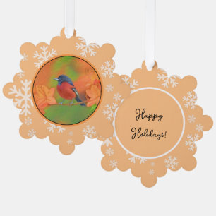 Orchard Oriole Songbird Malerei Original Bird Art Ornament Karte