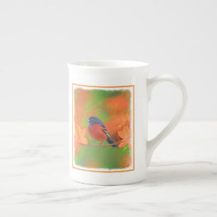 Orchard Oriole Songbird Malerei Original Bird Art Porzellantasse