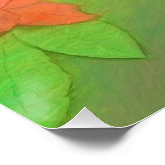 Orchard Oriole Songbird Malerei Original Bird Art Poster (Ecke)