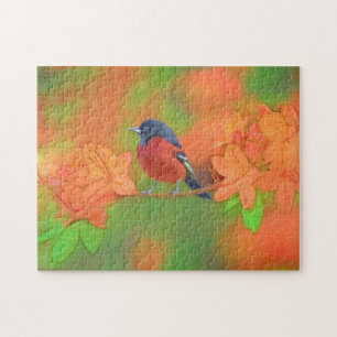Orchard Oriole Songbird Malerei Original Bird Art Puzzle